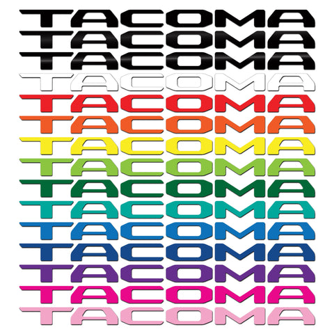 Toyota Tacoma Vinyl Inlay Tailgate Letters | All Patterns | 2024 - Present