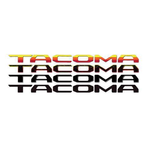Toyota Tacoma Vinyl Inlay Tailgate Letters | All Patterns | 2024 - Present
